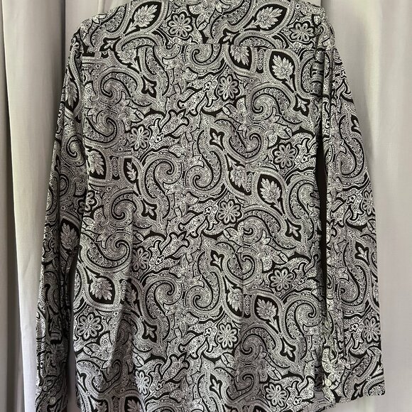 Lands End Paisley Button Up NWOT - Picture 5 of 6